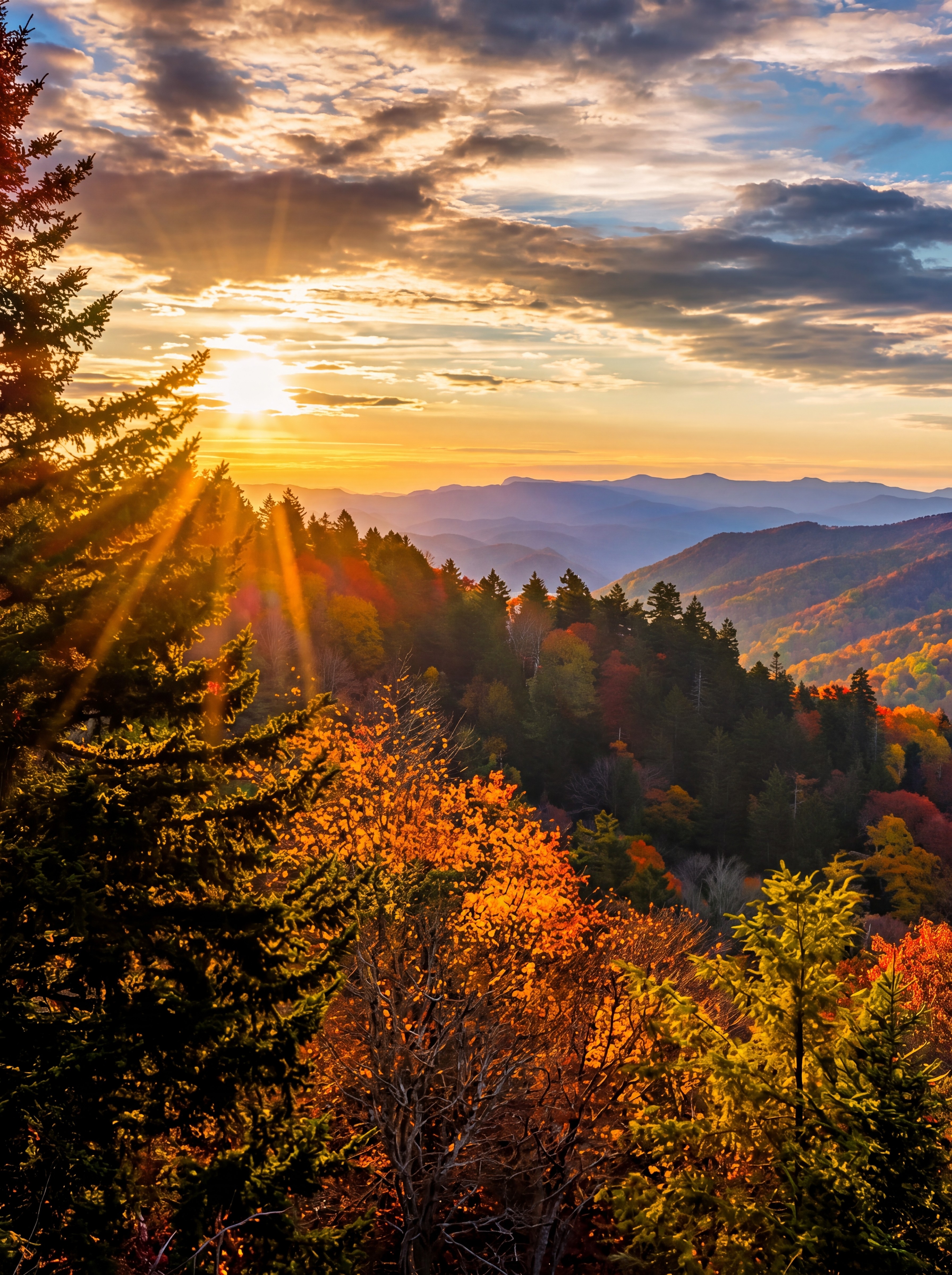 Forest path in the Smoky Mountains