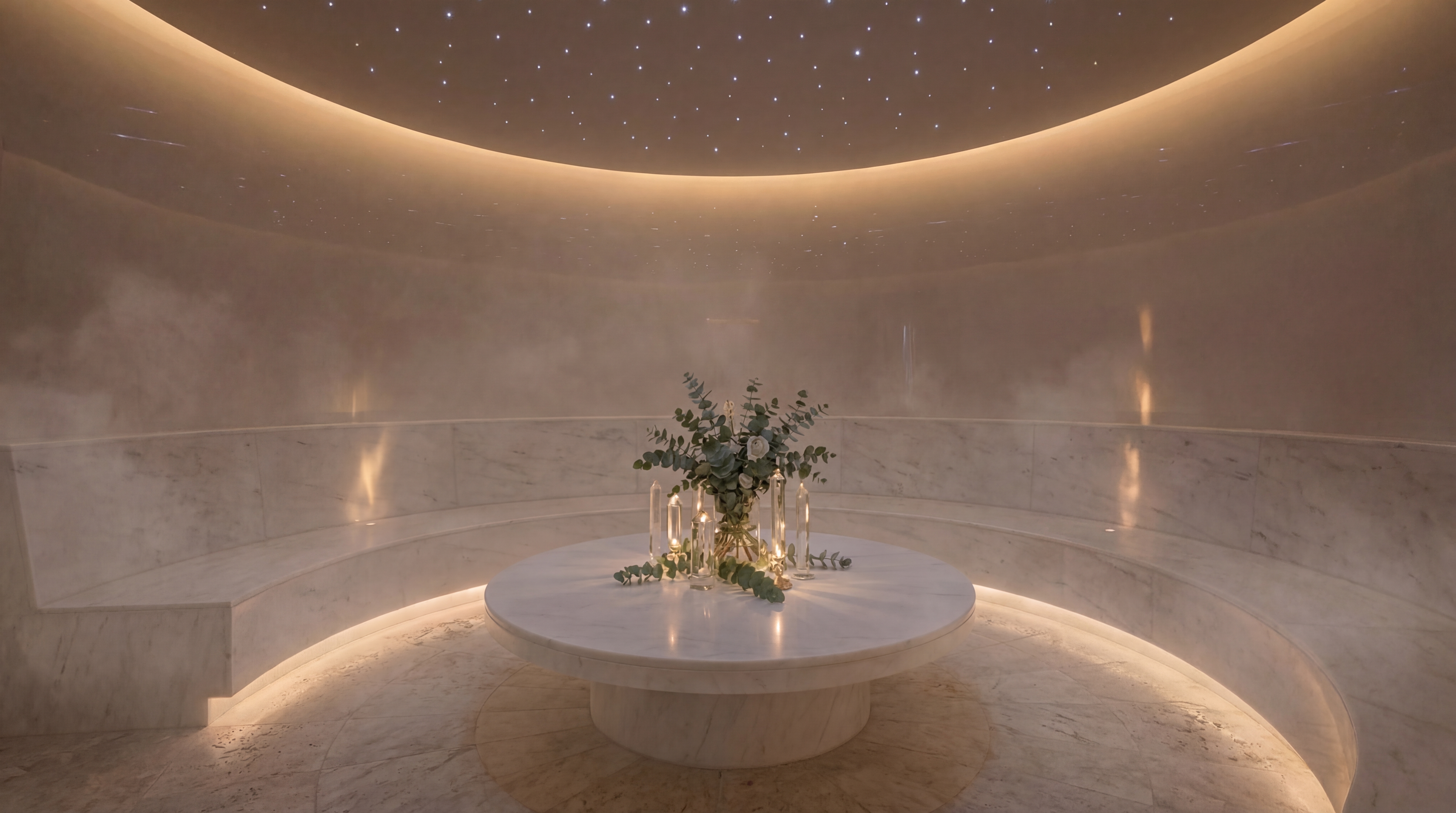 Steam room and wellness center at Moon Station Resort